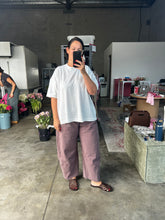 Load image into Gallery viewer, Acid Wash Barrel Pants Chocolate
