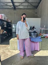Load image into Gallery viewer, The Bobbi Pant | Gingham Lavender
