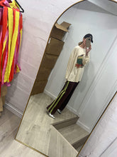 Load image into Gallery viewer, La Bohème Girls Viva Terry Pant Choc + Lime
