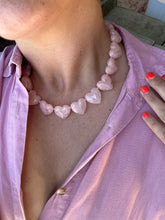 Load image into Gallery viewer, Heart Bead Necklace - Light Pink *PRE ORDER*
