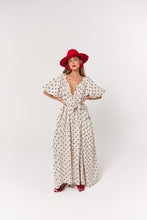 Load image into Gallery viewer, La Bohème Girls Camilla Maxi Dress Oat Polka
