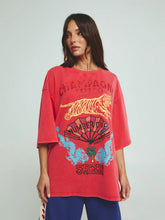Load image into Gallery viewer, SABBI CHAMPAGNE TATTOO TEE - RED
