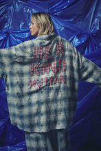 Load image into Gallery viewer, SABBI BE A KIND HUMAN OVERSIZED SHIRT - BLUE
