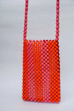 Load image into Gallery viewer, BEADED PHONE BAG - RED/PINK
