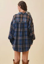 Load image into Gallery viewer, Plaid Flannel Shirt - Navy
