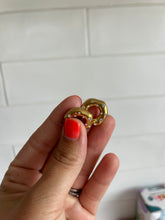 Load image into Gallery viewer, DOLLY HOOPS // GOLD WITH LITTLE DIAMOND
