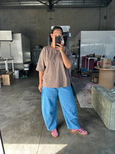 Load image into Gallery viewer, Acid Wash Barrel Pants Sky Blue

