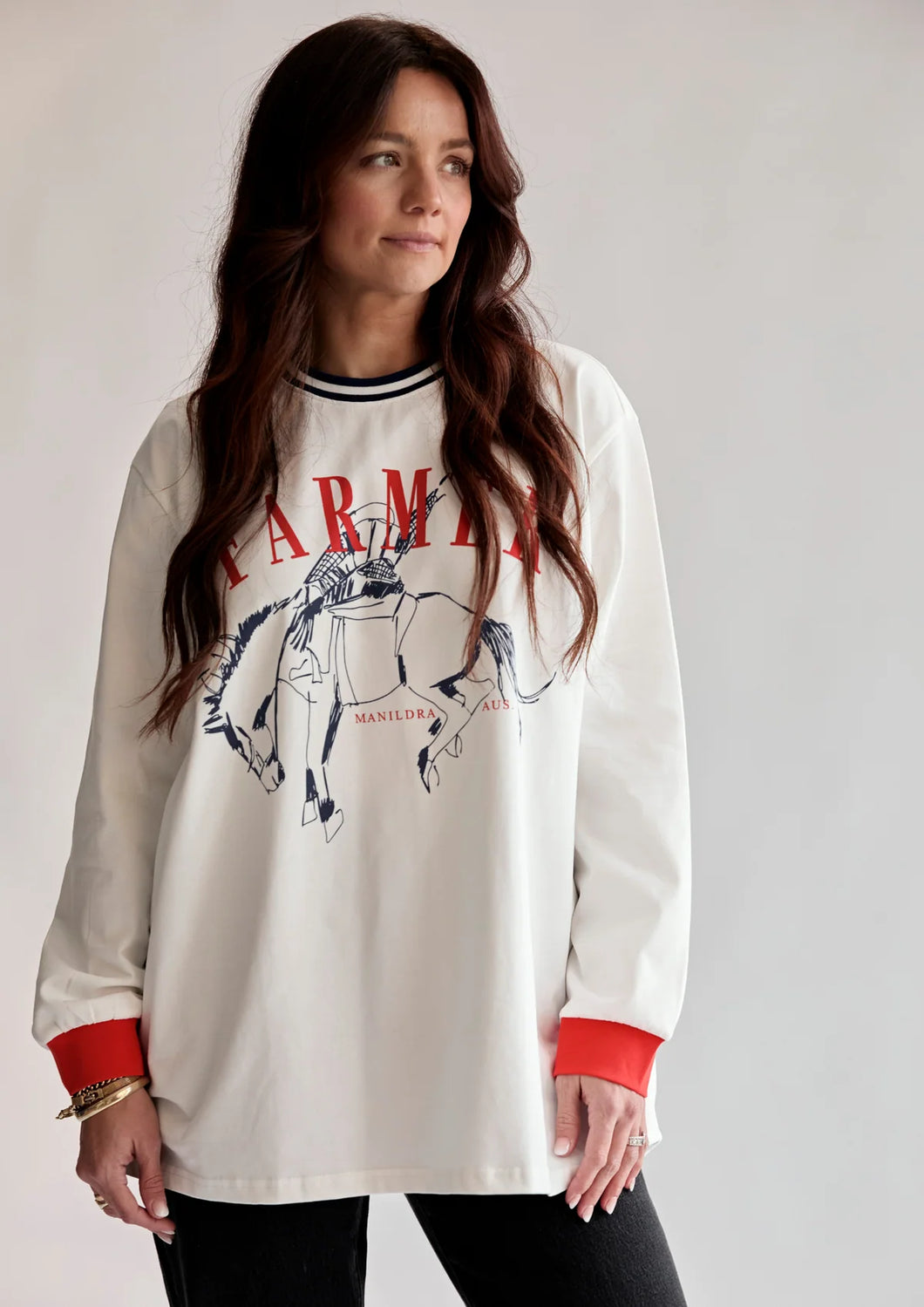 FAR MER. By Whitney BRONC RINGER LONG SLEEVE SHIRT