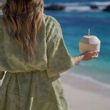 Load image into Gallery viewer, Solstice Matcha Towelling Robe
