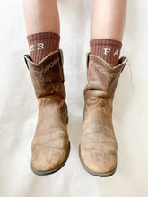 Load image into Gallery viewer, Far Mer. By Whitney CHOCOLATE FAR MER. BOOT SOCKS
