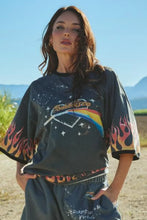 Load image into Gallery viewer, SABBI THE VERY OVERSIZED FLAMING PRISM TEE - BLACK
