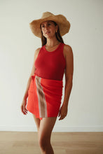 Load image into Gallery viewer, By Billie STRIPE KNIT SKIRT - RED
