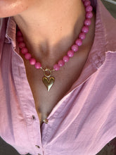 Load image into Gallery viewer, Natural Stone Bead Necklace - Fuchsia *PRE ORDER*

