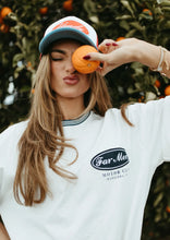 Load image into Gallery viewer, FAR MER. By Whitney HOWDY PATCH TRUCKER CAP
