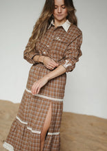 Load image into Gallery viewer, FAR MER By Whitney HOMESTEAD CHECK TIERED SKIRT
