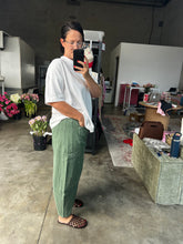 Load image into Gallery viewer, Acid Wash Barrel Pants Olive
