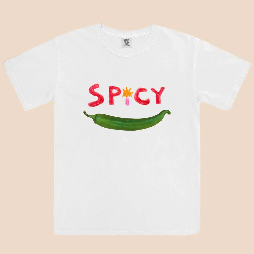 Maku Spicy T-Shirt White | Full Length Tee