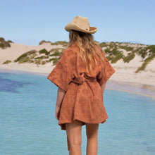 Load image into Gallery viewer, Solstice Chocolate Towelling Robe
