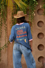 Load image into Gallery viewer, SABBI THE VERY OVERSIZED TEQUILA MADE ME DO IT TEE - BLUE
