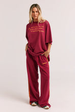 Load image into Gallery viewer, THE VERY OVERSIZED DRUNKEN MERMAID TEE - MAROON
