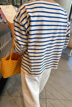 Load image into Gallery viewer, LE BON SHOPPE SAILOR TOP - BLUE STRIPE ON CREAM

