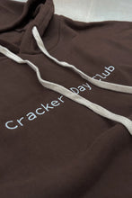 Load image into Gallery viewer, Cracker Day Club - CLOUD RACER HOODIE - CHOCOLATE
