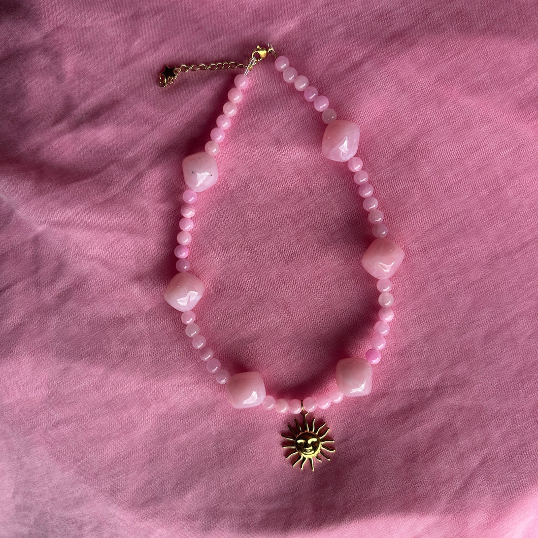 SUN NECKLACE // PINKS