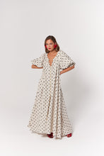 Load image into Gallery viewer, La Bohème Girls Camilla Maxi Dress Oat Polka
