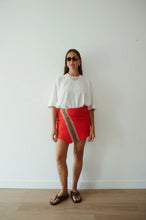 Load image into Gallery viewer, By Billie STRIPE KNIT SKIRT - RED
