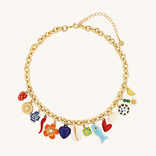 Load image into Gallery viewer, Gimme POSITANO CHARM NECKLACE - GOLD
