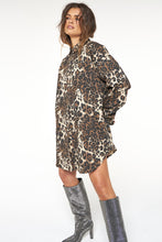 Load image into Gallery viewer, La Bohème Girls Clyde Shirt Leopard Denim
