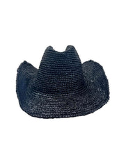 Load image into Gallery viewer, Sunday&#39;s Raffia Hat Black
