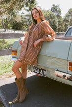 Load image into Gallery viewer, DELILAH MINI DRESS - WALNUT
