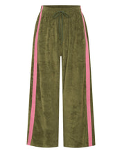 Load image into Gallery viewer, La Bohème Girls Viva Terry Pant Olive + Pink
