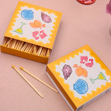Load image into Gallery viewer, Yellow Postcard Matches

