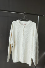 Load image into Gallery viewer, By Billie CROCHET KNIT CARDIGAN - CREAM
