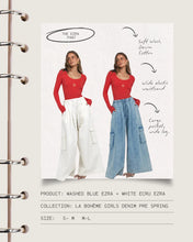 Load image into Gallery viewer, La Bohème Girls Ezra Pant Denim Cloud
