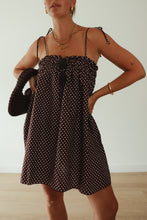Load image into Gallery viewer, Dotty Dress | Chocolate Brown
