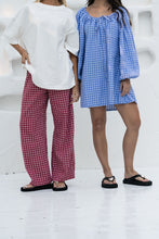 Load image into Gallery viewer, The Bobbi Pant | Gingham Merlot
