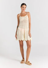 Load image into Gallery viewer, Poolside Paradiso - Maya Knit Singlet Crochet Knit Dress - Vanilla
