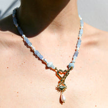 Load image into Gallery viewer, Ice Blue Heart Fob
