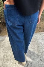 Load image into Gallery viewer, LE BON SHOPPE GARDENER'S PANTS - BLUE DENIM
