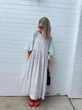 Load image into Gallery viewer, Ticking Stripe Summer Dress Handwoven in Organic Cotton
