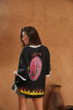 Load image into Gallery viewer, SABBI THE VERY OVERSIZED LUCKY MERMAID TEE -BLACK
