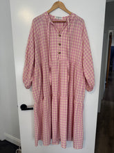 Load image into Gallery viewer, Maxi Avalon Smock Dress | Pink/Yellow Gingham
