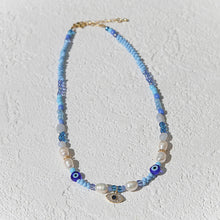 Load image into Gallery viewer, Evil Eye Blue Necklace
