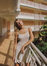 Load image into Gallery viewer, Poolside Paradiso - Maya Knit Singlet Crochet Knit Dress - Vanilla
