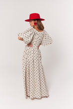 Load image into Gallery viewer, La Bohème Girls Camilla Maxi Dress Oat Polka
