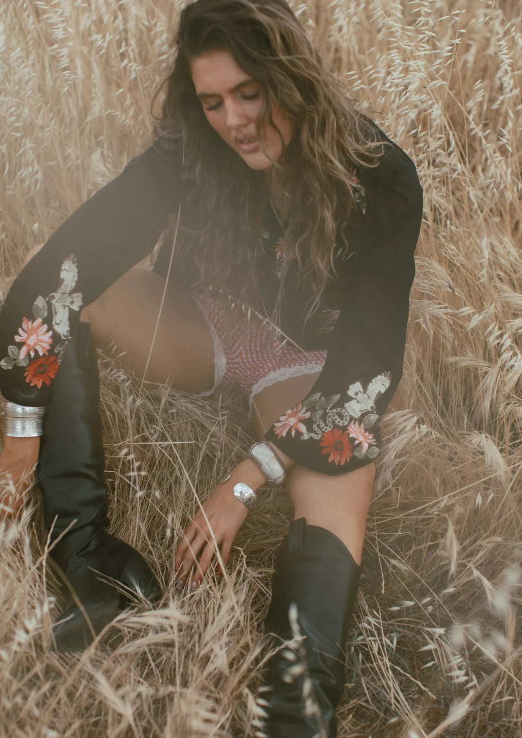 FAR MER. By Whitney DESERT GARDEN BLOUSE