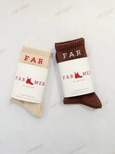 Load image into Gallery viewer, Far Mer. By Whitney CHOCOLATE FAR MER. BOOT SOCKS
